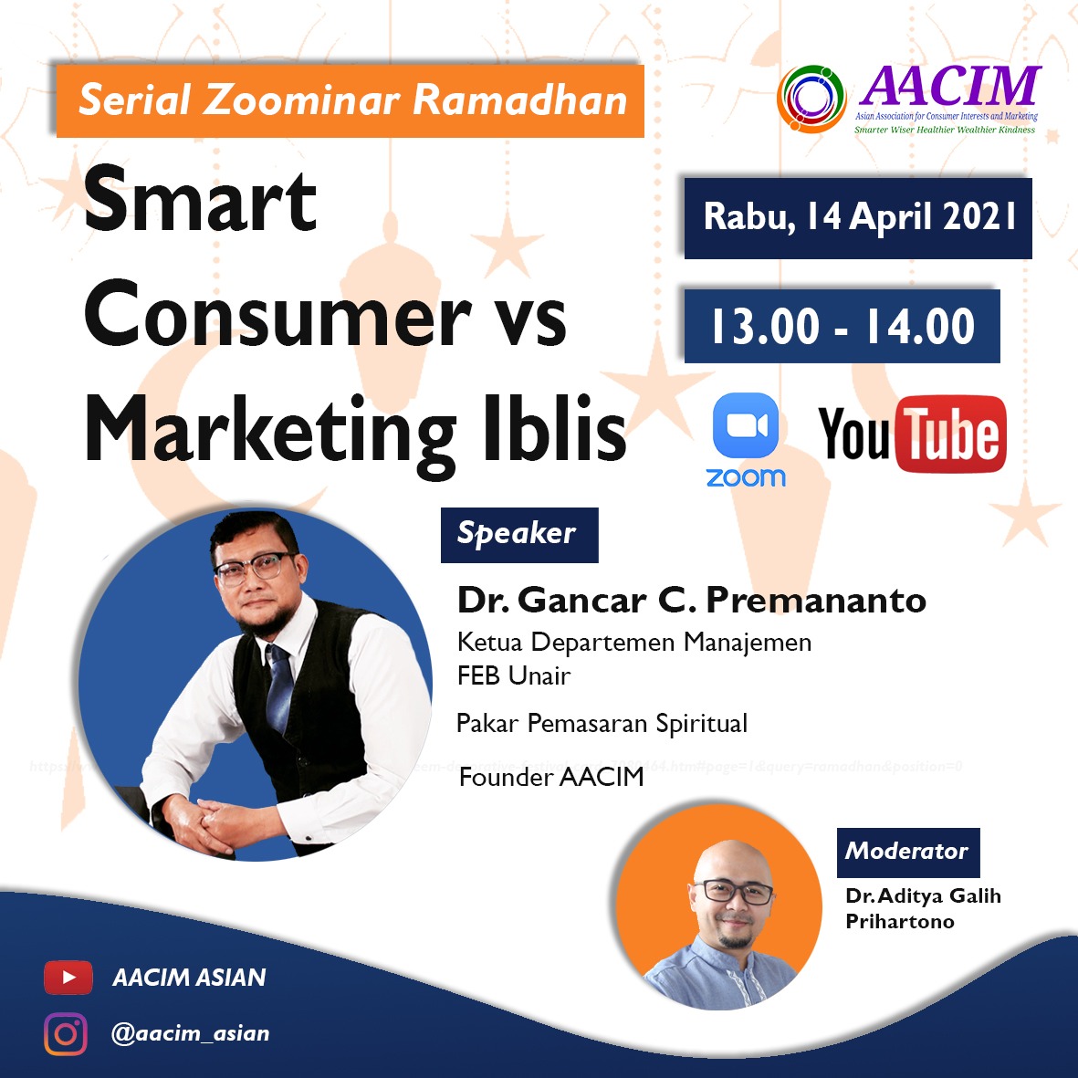 Resah Tipu Muslihat Marketing Iblis, AACIM Gelar Zoominar Smart Consumer